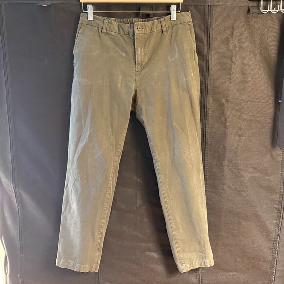 UNIQLO Olive Green Casual Chino Pants and Brown Tapered Jogger Pants - Picture 1 of 4